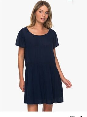 Roxy Women's Casual Dress – Sundress & Swimsuit Cover-Ups Beach Navy size Small